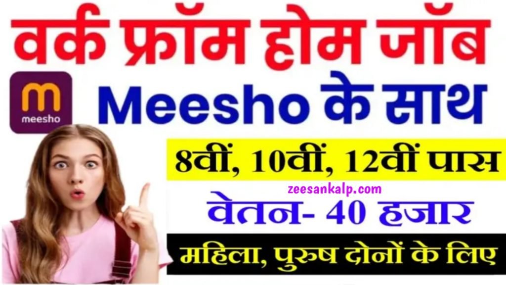 Meesho Work From Home 2024: मीशो कंपनी के साथ घर बैठे काम करके 30 से 40 हजार रुपए महीना कमाएं