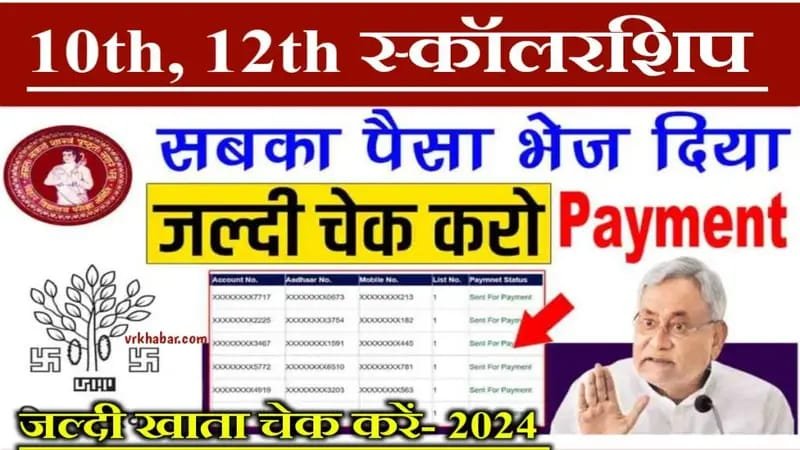 Bihar Board 10th 12th Scholarship Payment List 2024: सभी खाते में पैसा आना शुरू- जल्दी चेक करें- अपना खाता