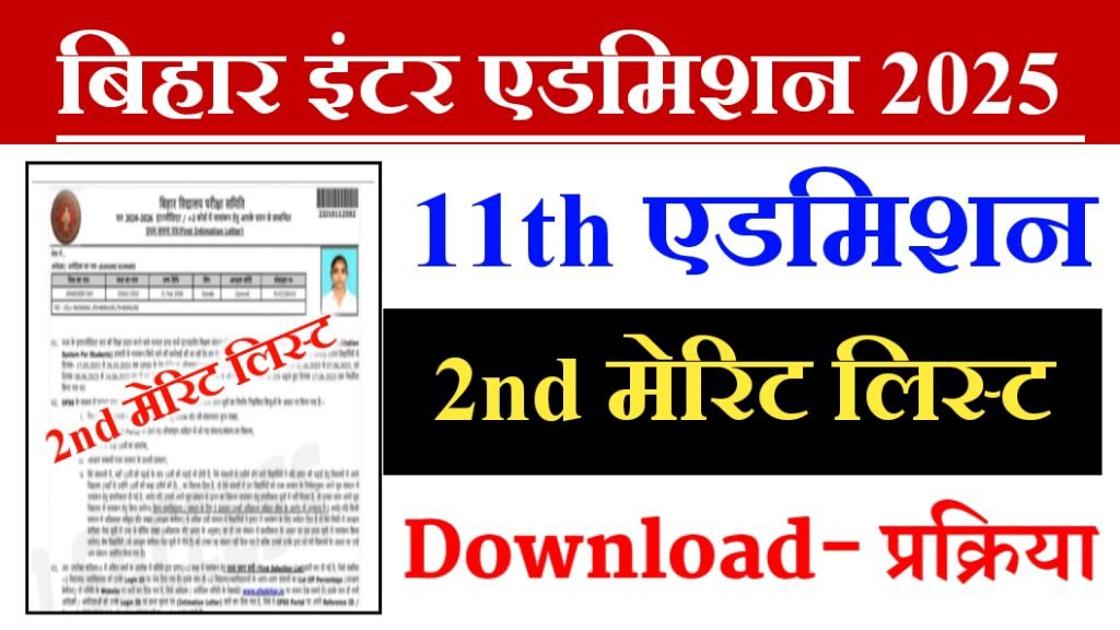 Bihar Board Inter 2nd Merit List 2025